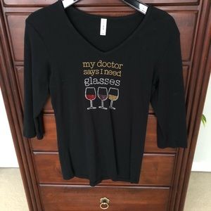 Wine tasting Tee, never worn, lots of fun!